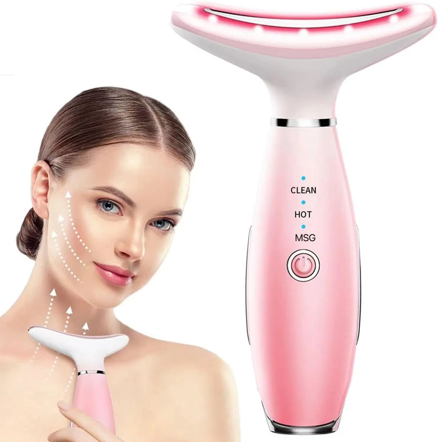 Neck Face Massager, Skin Care Face Massage Tool, 3-in-1 Facial